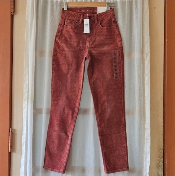 NWT American Eagle Mom Straight Cords Women's Size 00 - Picture 7 of 12